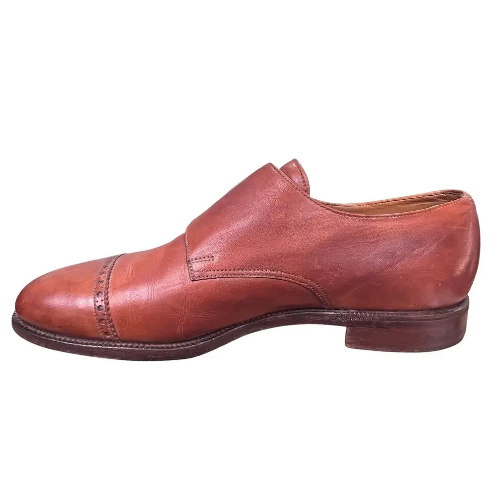 Vintage Poulsen Skone & Co New & Lingwood Double Monk Strap Shoes Size 8.5 E